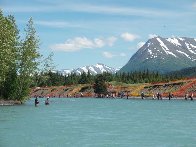 Combat Fishing Zone at the Confluence of the Russian and Kenai Rivers.