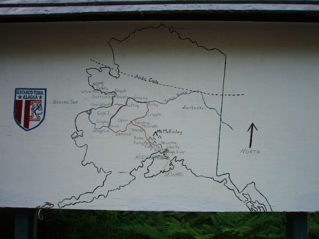 Map of Iditarod Route
