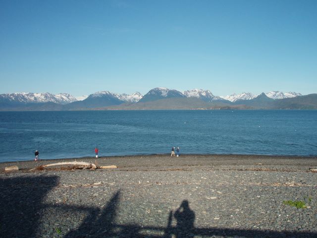 Kachemak Bay and Mountains from End of Homer Spit