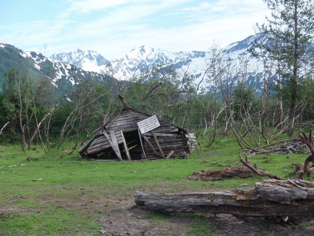 Cabin from the Old Townsite of Portage that was Destroyed by the 1964 Earthquake