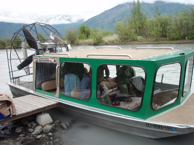 Air Boat Used by <a href='http://www.knikglacier.com/'>Hunter Creek Adventures</a> to Get to Knik Glacier
