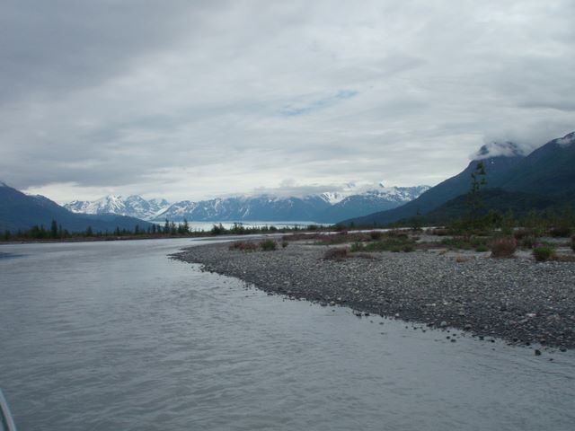 Heading Up the River to the Knik Glacier