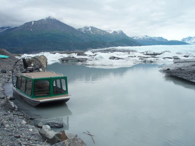 The Air Boat and Knik Glacier